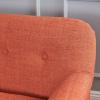 Christopher Knight Home Mariah Mid-Century Modern Loveseat, Muted Orange(Muted Orange)