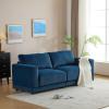 Christopher Knight Home Paren 81″ Modern Velvet Upholstered Loveseat, Comfy Living Room Sofa Couch with Wooden Frame, 2-Seater Upholstered Sofa Cloud Couch, Furniture for Hotel/Apartment, Light Grey(Blue)