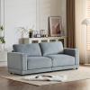 Christopher Knight Home Paren 81″ Modern Velvet Upholstered Loveseat, Comfy Living Room Sofa Couch with Wooden Frame, 2-Seater Upholstered Sofa Cloud Couch, Furniture for Hotel/Apartment, Light Grey(Light Grey)