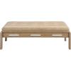 Christopher Knight Home Penley Modern Faux Leather Upholstered Ottoman Coffee Table, Wooden Rectangular Cocktail Ottoman, Living Room Sofa Footstool, Brown+Walnut(Taupe+brown)
