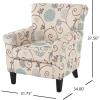 Christopher Knight Home Roseville Fabric Floral Club Chair, Blue Flowers