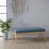 Christopher Knight Home Saxon Fabric Bench, Blue