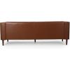 Christopher Knight Home Solomon Contemporary Tufted Deep Seated Sofa with Accent Pillows, Midnight Black and Espresso(Cognac Brown and Espresso)