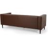 Christopher Knight Home Solomon Contemporary Tufted Deep Seated Sofa with Accent Pillows, Midnight Black and Espresso(Dark Brown and Espresso)