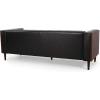 Christopher Knight Home Solomon Contemporary Tufted Deep Seated Sofa with Accent Pillows, Midnight Black and Espresso(Midnight Black and Espresso)