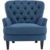 Christopher Knight Home Tafton Fabric Club Chair, Dark Blue 35D x 33.5W x 34.5H in