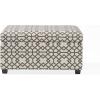 Christopher Knight Home Tempe Fabric Storage Ottoman, Grey Geometric Patterned