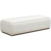 Christopher Knight Home Veres Boucle Upholstered Ottoman Bench, Rectangular Foot Stools Ottoman, Entryway Wood Ottoman Footrest, Bedroom End of Bed Footstool, Living Room Sofa Extra Seat, Milky White