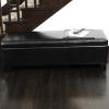 Christopher Knight Home York Bonded Leather Storage Ottoman Bench, Black