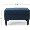 Christopher Knight Home Zahra Ottoman, Dark Blue