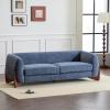 Christopher Knight Home Almab 82 Inches Sofa Couch, Cozy Boucle Upholstered 3-Seater Sofa, Wood Frame Couch, Comfy Couches for Living Room and Office, Modern Sofa, Lounge Seating, Navy Blue(Navy Blue)