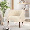 Christopher Knight Home Brandi Fabric Club Chair, Green(Beige)