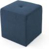 Christopher Knight Home Cayla Fabric Square Ottoman, Navy Blue