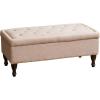 Christopher Knight Home Chantelle Fabric Storage Ottoman, Mixed Grey