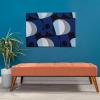 Christopher Knight Home Dilwyn Fabric Tuft Top Ottoman, Orange