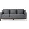 Christopher Knight Home Elliston Sofas, Beige + Dark Walnut(Charcoal + Dark Walnut)