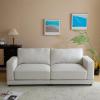 Christopher Knight Home Paren 81″ Modern Velvet Upholstered Loveseat, Comfy Living Room Sofa Couch with Wooden Frame, 2-Seater Upholstered Sofa Cloud Couch, Furniture for Hotel/Apartment, Light Grey(Beige)