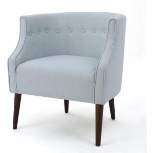 Christopher Knight Home Brandi Fabric Club Chair, Green(Light Sky)