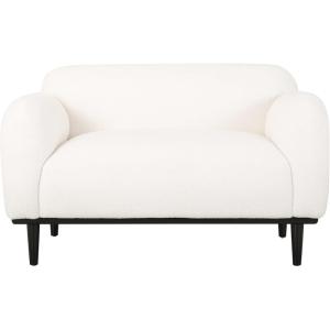Christopher Knight Home Chaparral Loveseat – Boucle Fabric – White/Matte Black