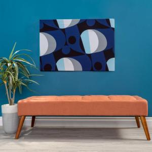 Christopher Knight Home Dilwyn Fabric Tuft Top Ottoman, Orange