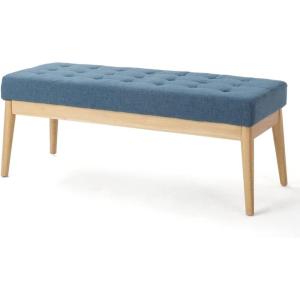 Christopher Knight Home Saxon Fabric Bench, Blue