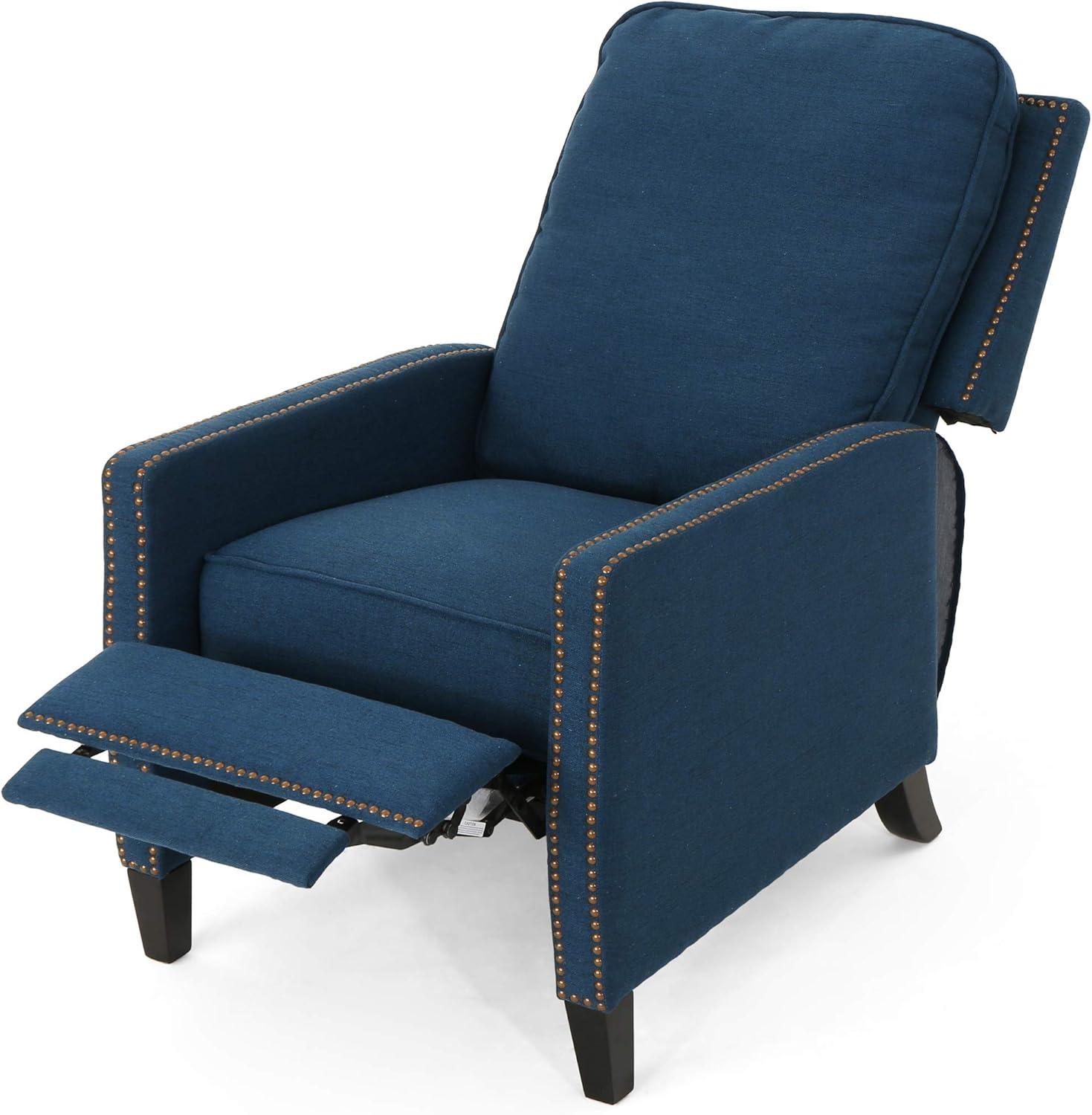 image:imageChristopher Knight Home Armstrong Recliner Navy Blue Dark Brown