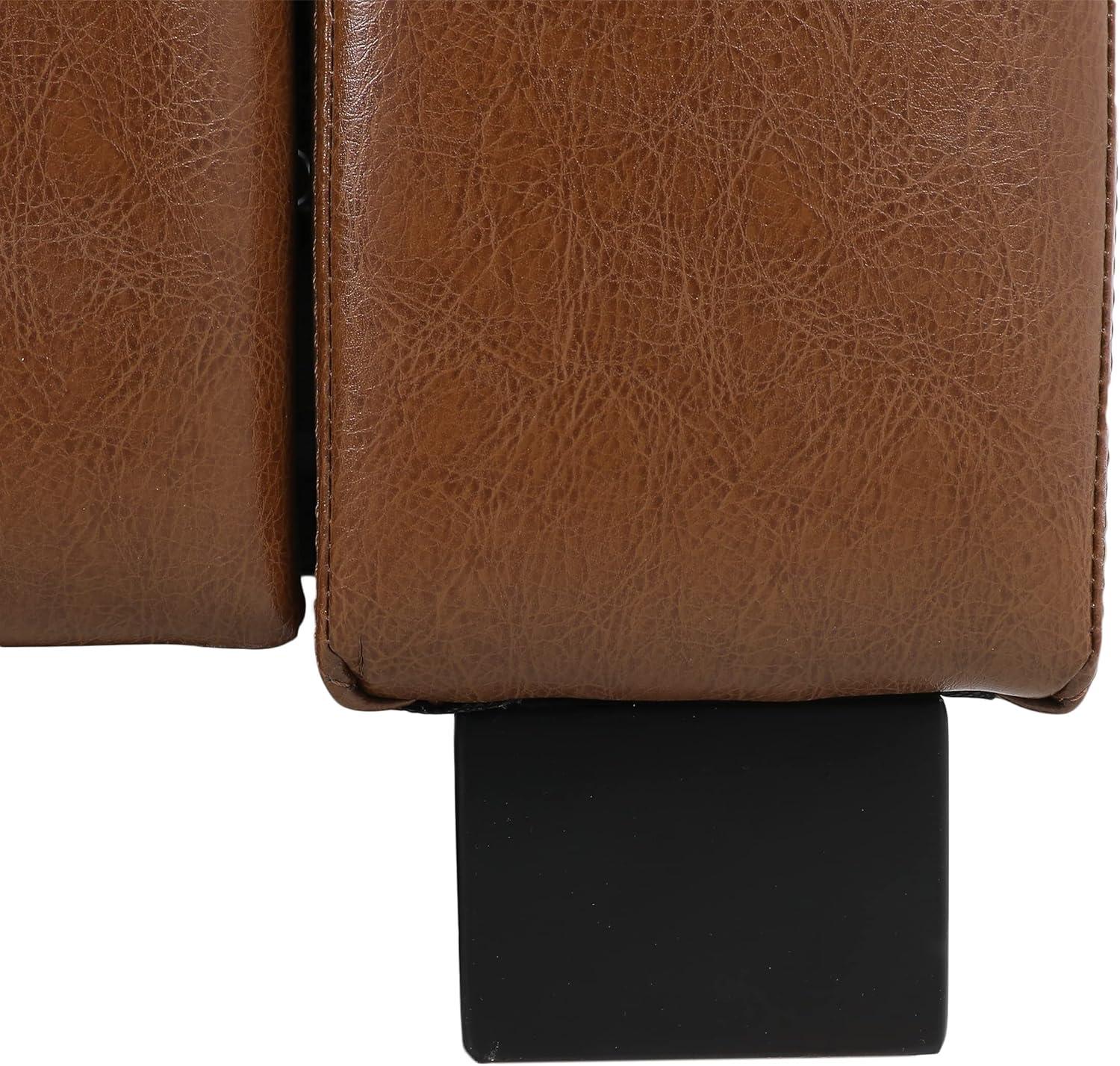 image:imageChristopher Knight Home Craigue Tufted Pushback Recliner Faux Leather Dark BrownDark BrownCognac Brown Dark Brown