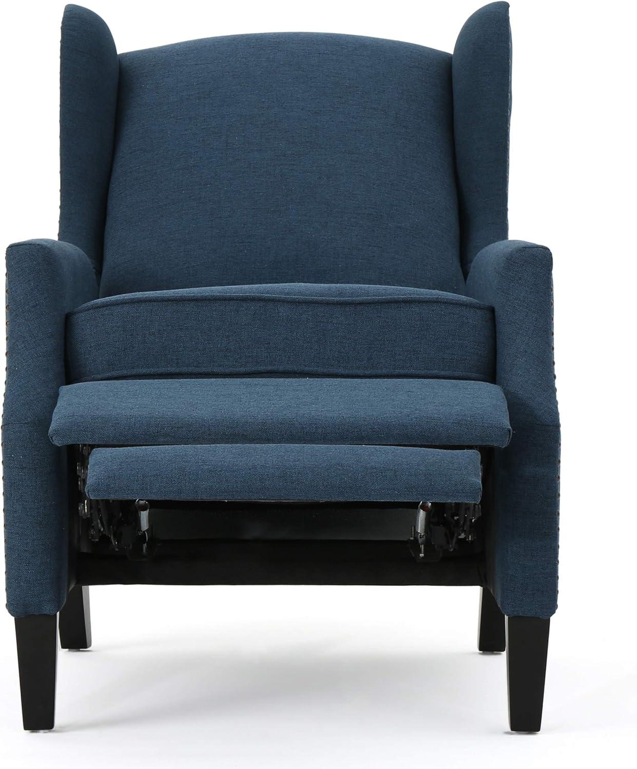 image:imageChristopher Knight Home Ellyn Fabric Recliner Set of 2 Wheat Dark BrownNavy Blue Dark Brown
