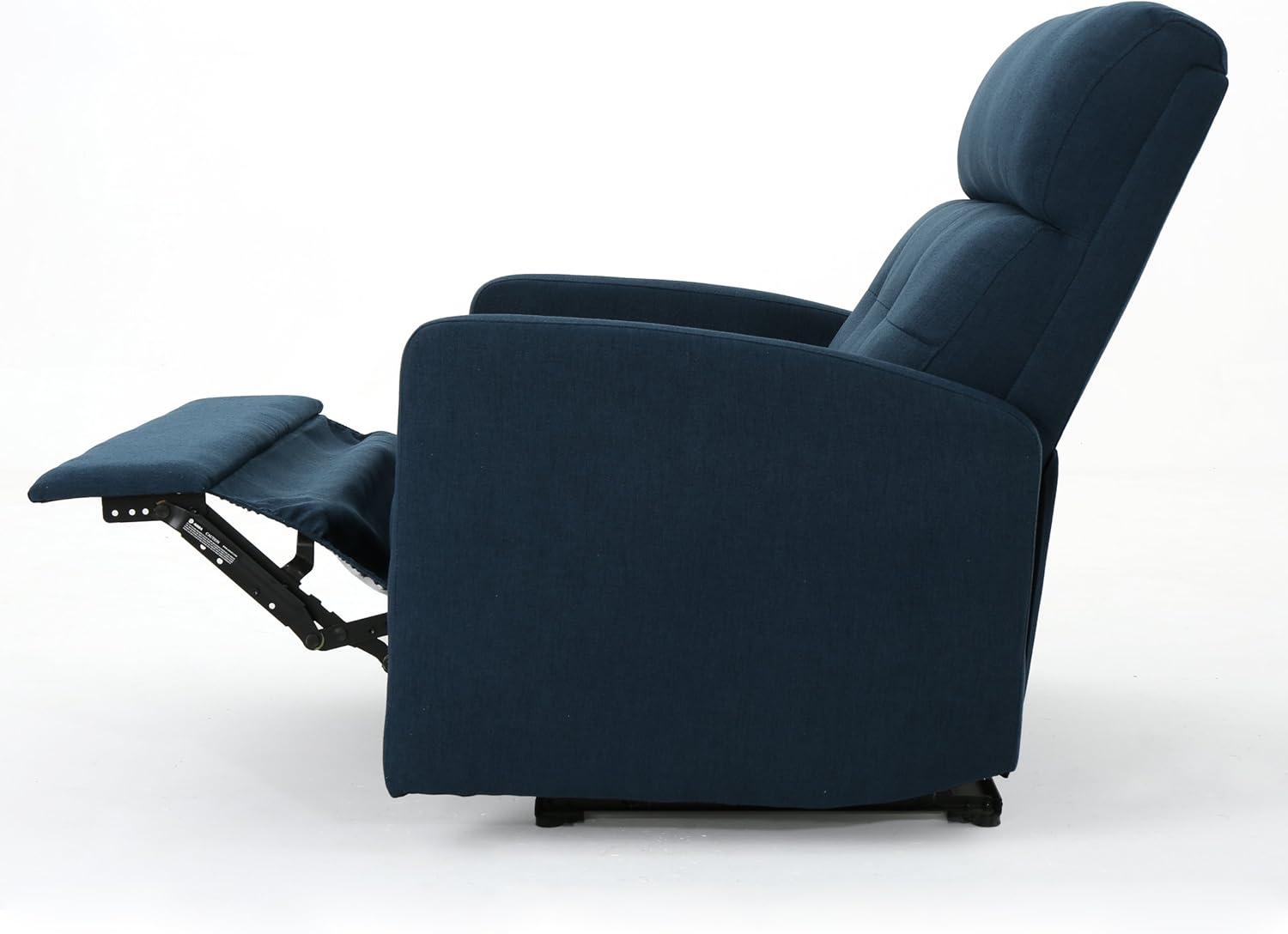image:imageChristopher Knight Home GDFStudio Hana Plush Cushion Tufted Back Loveseat Recliner FabricNavy Blue 37D x 465W x 40H in