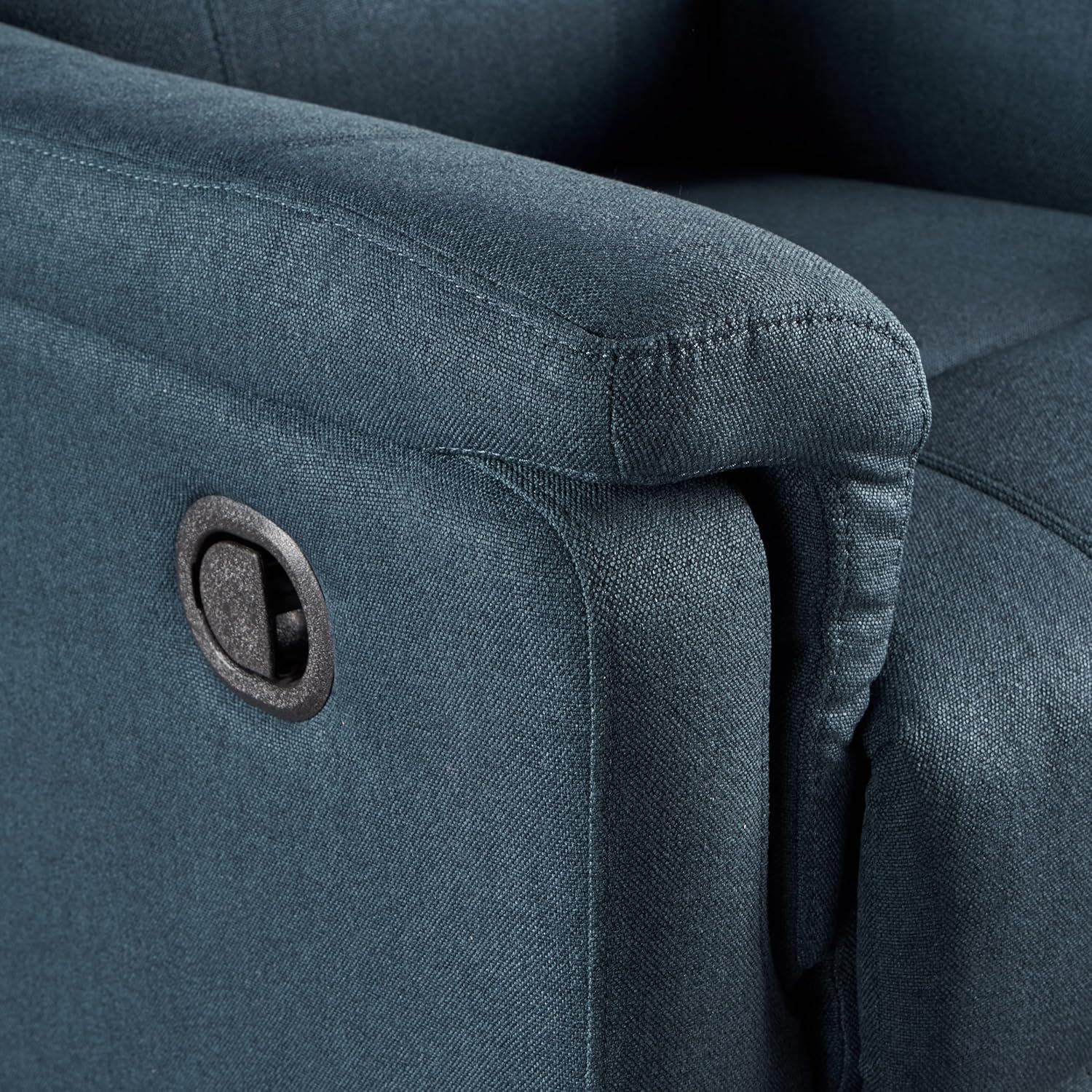image:imageChristopher Knight Home GDFStudio Jemma Tufted Fabric Swivel Gliding Recliner Chair Plastic Navy Blue 3125 x 3750 x 3825