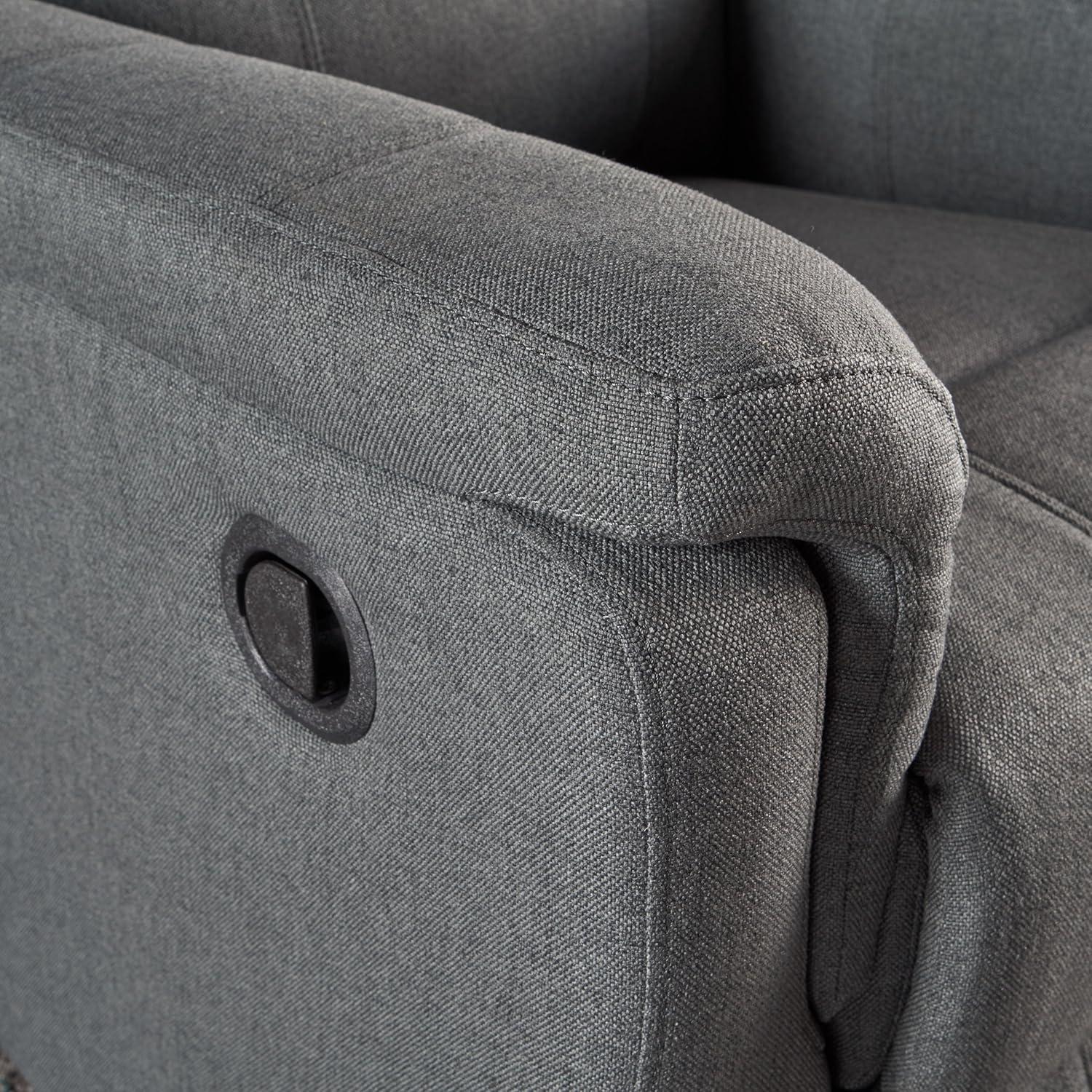 image:imageChristopher Knight Home GDFStudio Jemma Tufted Slate Microfiber Swivel Gliding Recliner ChairCharcoal Black