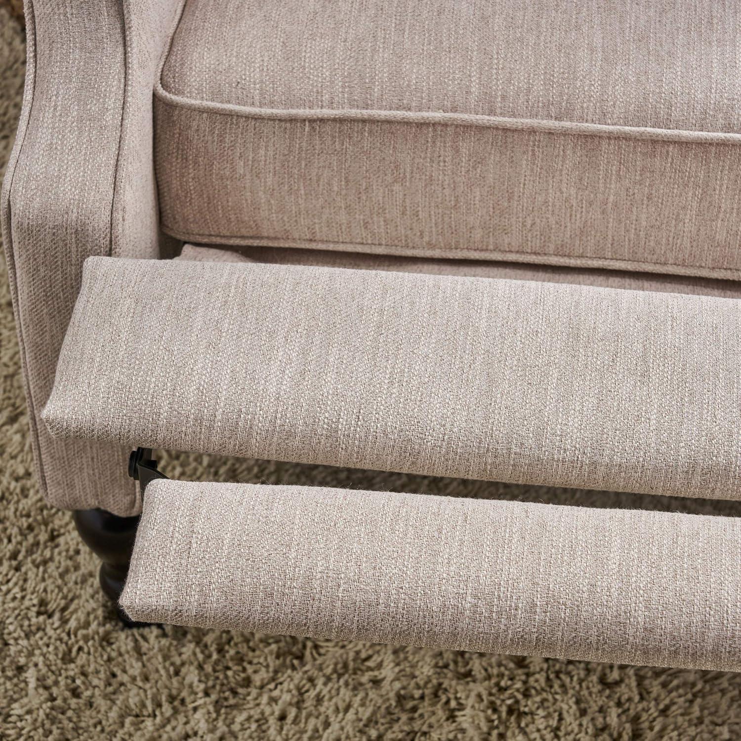 image:imageChristopher Knight Home Salome Push Back Recliner Light Gray Dark BrownBeige Dark Brown