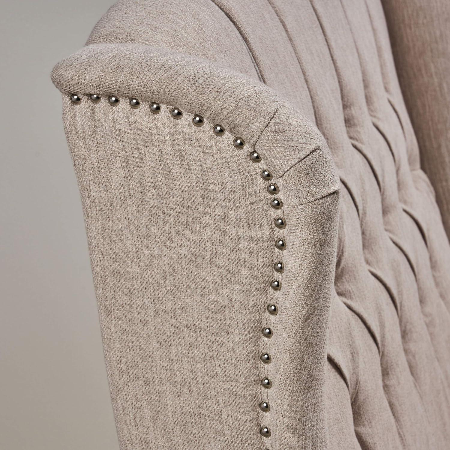 image:imageChristopher Knight Home Salome Push Back Recliner Light Gray Dark BrownBeige Dark Brown