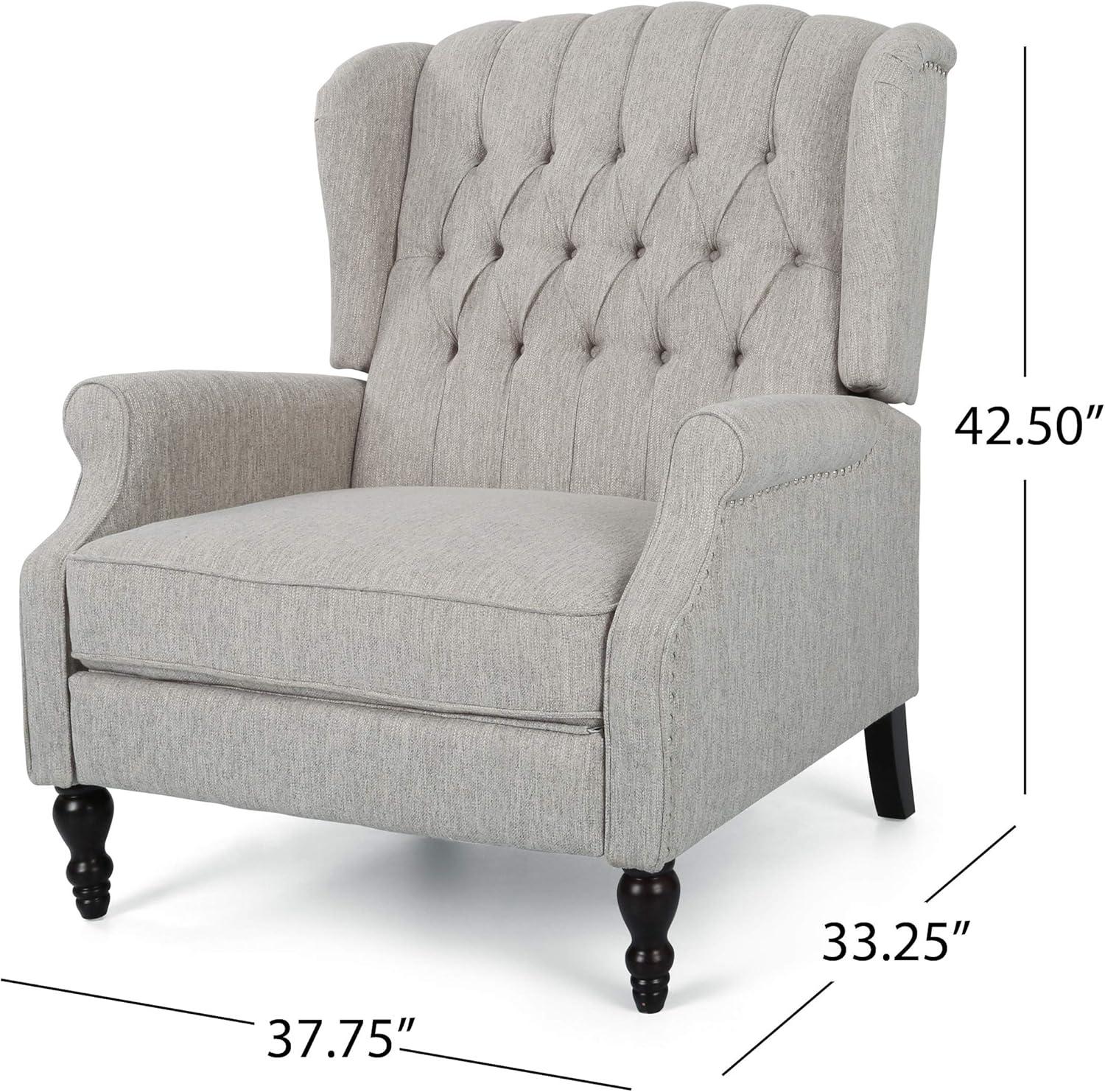 image:imageChristopher Knight Home Salome Push Back Recliner Light Gray Dark BrownLight Gray Dark Brown