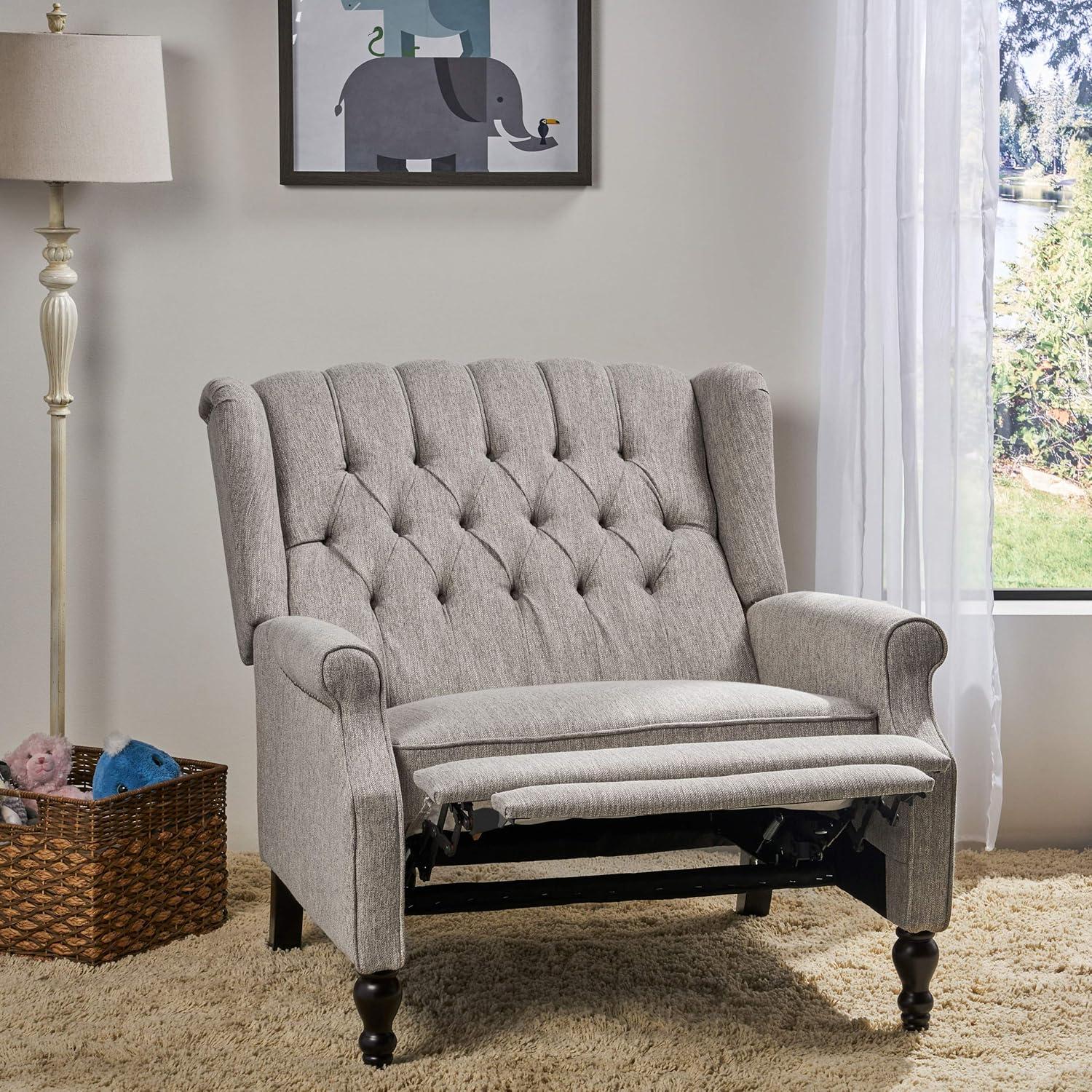 image:imageChristopher Knight Home Salome Push Back Recliner Light Gray Dark BrownLight Gray Dark Brown