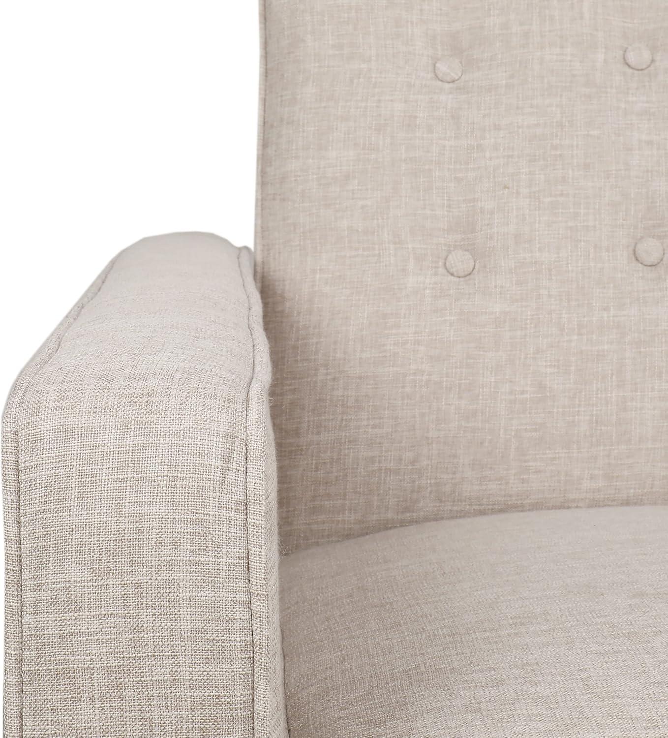 image:imageDenison Tufted Loveseat Pushback Recliner Faux Leather Cognac BrownDark EspressoWheat Dark Espresso
