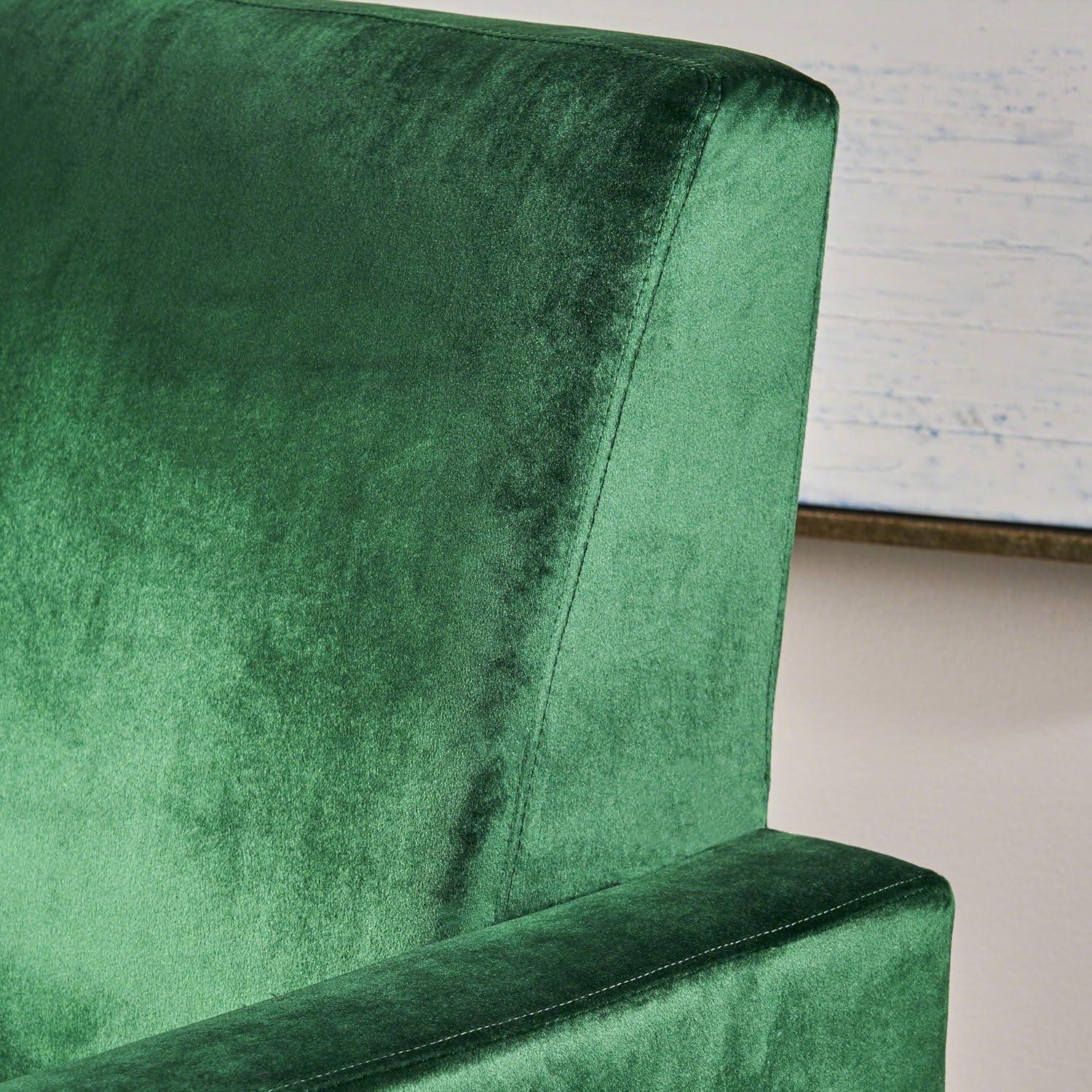 image:imageGDFStudio Christopher Knight Home Arvin Push Back High Leg Recliner Emerald Silver