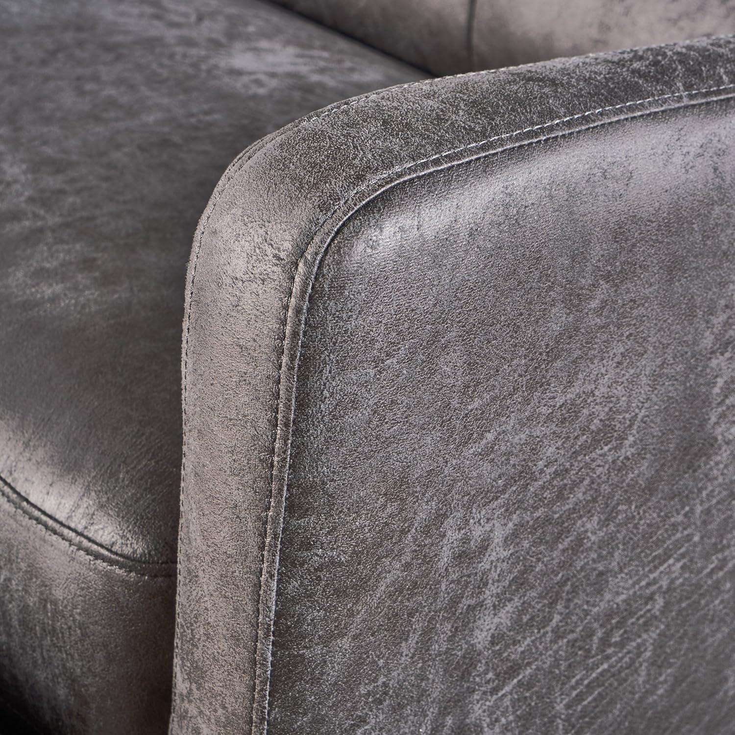 image:imageGDFStudio Christopher Knight Home Halima Microfiber 2Seater Recliner SlateSlate