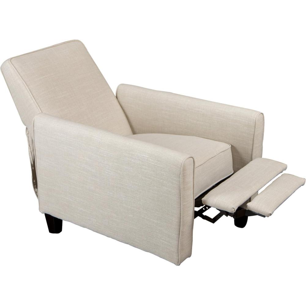 image:imageChristopher Knight Home Darvis Fabric Recliner Club Chair Light Beige 34D x 2675W x 3625H in
