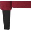 Christopher Knight Home Ellyn Fabric Recliner (Set of 2), Deep Red, Dark Brown