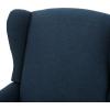 Christopher Knight Home Ellyn Fabric Recliner (Set of 2), Wheat, Dark Brown(Navy Blue  Dark Brown)