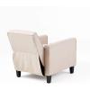 Christopher Knight Home Emmie Fabric Recliner (Set of 2), Wheat, Dark Brown(Beige  Dark Brown)