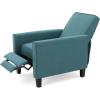 Christopher Knight Home Emmie Fabric Recliner (Set of 2), Wheat, Dark Brown(Dark Teal  Dark Brown)
