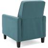 Christopher Knight Home Emmie Fabric Recliner (Set of 2), Wheat, Dark Brown(Dark Teal  Dark Brown)