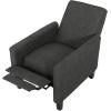 Christopher Knight Home Emmie Fabric Recliner (Set of 2), Wheat, Dark Brown(Moss Gray  Dark Brown)