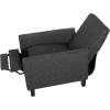 Christopher Knight Home Emmie Fabric Recliner (Set of 2), Wheat, Dark Brown(Moss Gray  Dark Brown)