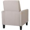 Christopher Knight Home Emmie Fabric Recliner (Set of 2), Wheat, Dark Brown(Wheat  Dark Brown)