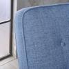 Christopher Knight Home GDFStudio Christopher Knight Home Calliope Buttoned Fabric Reclining Loveseat, Muted Blue / Black