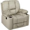 Christopher Knight Home GDFStudio Christopher Knight Home Gannon Fabric Gliding Recliner, Latte(Latte)
