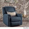 Christopher Knight Home GDFStudio Jemma Tufted Fabric Swivel Gliding Recliner Chair, Plastic, (Navy Blue), 31.25 x 37.50 x 38.25